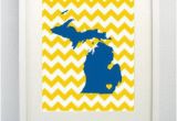 Map Of the University Of Michigan Ann Arbor Michigan State Giclee Map Art Print 8×10 University