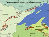 Map Of the Upper Peninsula Michigan Gogebic Range Wikipedia