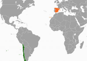 Map Of the World Spain Chile Spain Relations Wikipedia