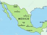 Map Of Tijuana Baja California Stock Photo