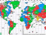 Map Of Time Zones Canada Standard Time Zone Chart Of the World From World Time Zone