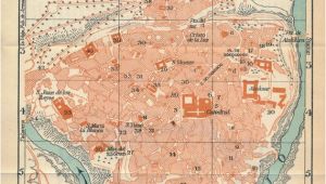 Map Of toledo Spain 1958 toledo Spain Vintage Map Antique City Maps Map toledo