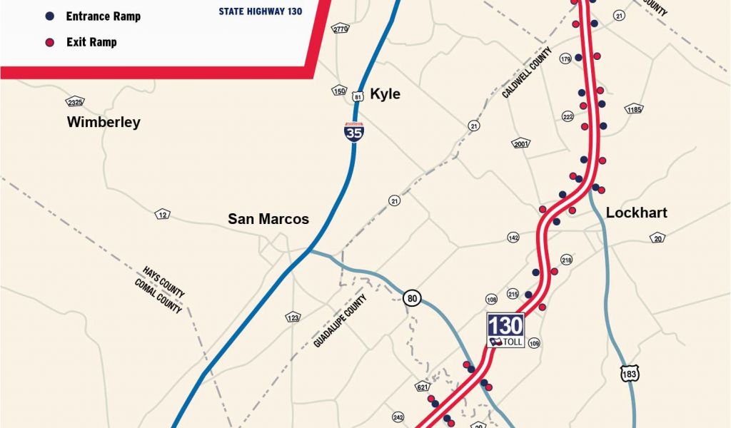Map Of toll Roads In Texas State Highway 130 Maps Sh 130 the Fastest