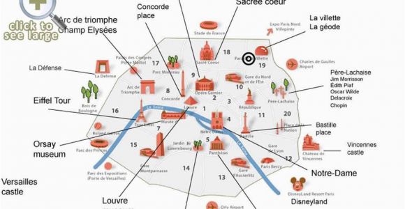 Map Of tourist attractions In France Paris top tourist attractions Map Interesting Sites In A