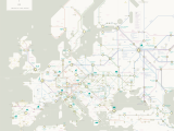 Map Of Train Routes In Europe Europe Night Trains