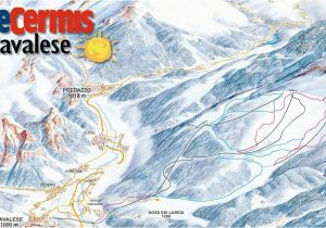 Map Of Trento Italy Bergfex Skigebiet Alpe Cermis Cavalese Val Di Fiemme