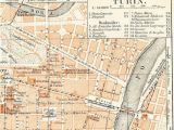 Map Of Turin Italy Turin torino Italy City Map 19th Century Map Antique 1890s