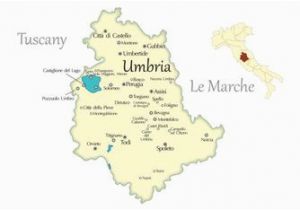 Map Of Tuscany and Umbria Region Of Italy Umbria Italy Best Hill towns and Places to Go