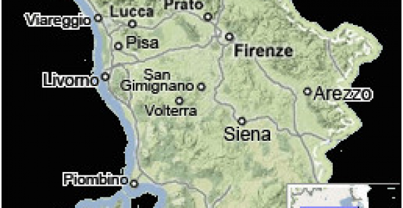 Map Of Tuscany Italy with Cities Tuscany Map Map Of Tuscany Italy