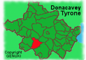 Map Of Tyrone Ireland Map Map Showing the Location Of Donacavey In County Tyrone