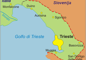 Map Of Udine Italy Provinz Triest Wikipedia