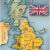 Map Of Uk Scotland and Ireland Postcard A La Carte 2 United Kingdom Map Postcards Uk