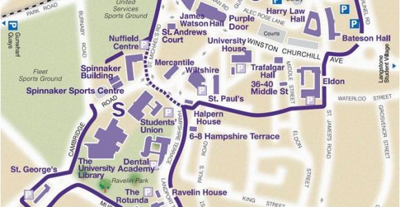 Map Of Universities In England Find Your Way Around Our Campus the University Of Portsmouth Map