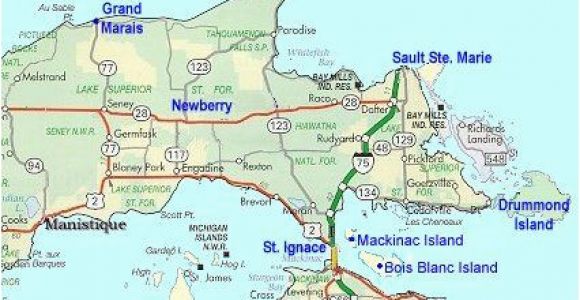 Map Of Up Michigan Map Of Eastern Upper Peninsula Of Michigan Trips In 2019 Upper