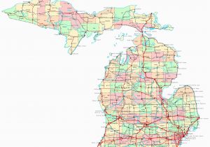 Map Of Upper Michigan Counties Michigan Map with Cities and Counties Maps Directions