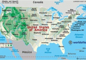 Map Of Usa and Canada Border United States Map Worldatlas Com