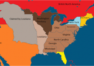 Map Of Usa and England the United States and Neighboring Countries In 1860