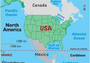 Map Of Usa Canada and Alaska United States Of America Usa Land Statistics and Landforms