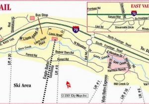 Map Of Vail Colorado and Surrounding areas Road Map Of Vail Vail Colorado Aaccessmaps Com Amazing Design 33277