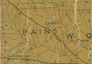 Map Of Van Zandt County Texas Rains County Texas