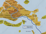 Map Of Venice Italy and Surrounding area Transport Vaporetto Waterbus Bus Lines Maps Venice Italy