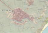 Map Of Venice Italy area Second Military Survey and Open Street Map Of Venice Italy with 50