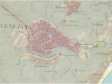 Map Of Venice Italy area Second Military Survey and Open Street Map Of Venice Italy with 50