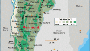 Map Of Vermont and Canada Vermont Large Color Map Maps Vermont Arizona State
