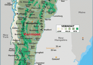 Map Of Vermont and Canada Vermont Large Color Map Maps Vermont Arizona State