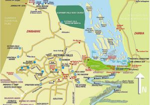 Map Of Victoria Texas Map Of Vic Falls Zimbabwe Victoria Falls Zambezi River