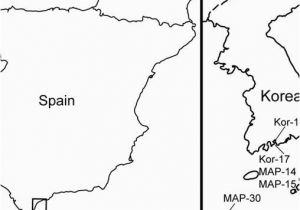 Map Of Vigo Spain Map Showing Collecting Localities In A Spain with the Vigo and