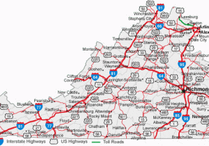 Map Of Virginia and north Carolina with Cities Map Of Virginia Cities Virginia Road Map