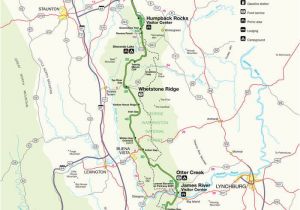 Map Of Virginia and Tennessee Blue Ridge Parkway Maps