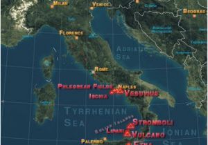 Map Of Volcanoes In Italy Pin by Annette Schiro On Italy