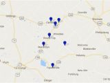 Map Of Waco Texas and Surrounding area Maps Antiqueweekend Com Online Directory for the Round top