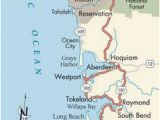 Map Of Washington Coast to oregon Coast oregon Washington Coast Map Secretmuseum