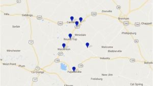 Map Of Washington County Texas Maps Antiqueweekend Com Online Directory for the Round top