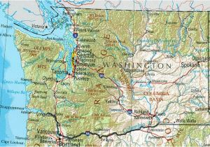 Map Of Washington State and oregon Wa State Washington