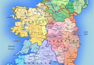Map Of West Coast Ireland Detailed Large Map Of Ireland Administrative Map Of