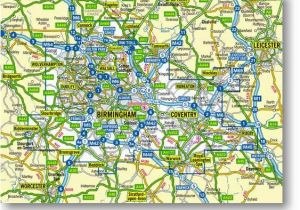 Map Of West Midlands England Birmingham and West Midlands Memory Map area
