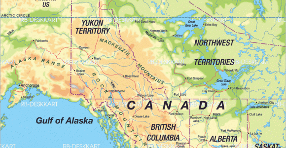 Map Of Western Canada and Alaska Map Of Canada West Region In Canada Welt atlas De