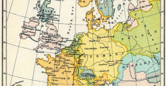 Map Of Western Europ Map Of Western Europe In the Time Of Elizabeth