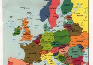 Map Of Western Europe with Cities Map 0f Europe