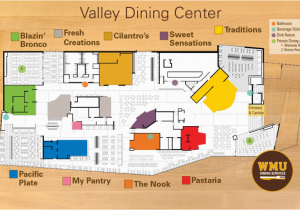 Map Of Western Michigan University Valley Dining Center Dining Services Western Michigan University