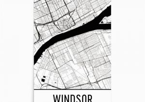 Map Of Windsor California Windsor Ontario Street Map Poster Products Pinterest Windsor