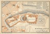 Map Of Windsor England 1930 Antique Map Of Windsor Castle England United Kingdom