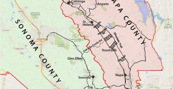 Map Of Wine Country In California Wine Country Map sonoma and Napa Valley