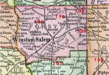 Map Of Winston Salem north Carolina Winston Salem Nc Map New forsyth County north Carolina 1911 Map Rand