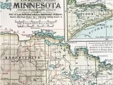 Map Of Wisconsin and Minnesota Border Antique Duluth Map Etsy