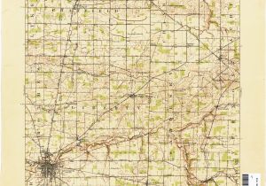 Map Of Yellow Springs Ohio Ohio Historical topographic Maps Perry Castaa Eda Map Collection